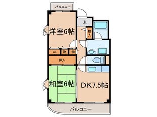 ウエストウイングの物件間取画像